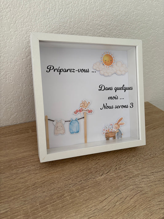 Cadre annonce Personnalisé - Modèle « Douceur » 🖼️